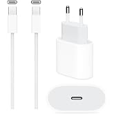 Apple iPhone 15/16/17/Pro/Pro Max ile Uyumlu 20W USB-C Hızlı Şarj Adapt&ouml;r&uuml; ve USB-C Kablo Seti, Beyaz