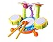 Produktbild LINAG Kinder Trommel Schlagzeug Schlagwerk Musikinstrumente Musik Spielzeug Früherziehung Spiele Mini Emulation Geschenk Für Baby Kleinkinder Drumsticks