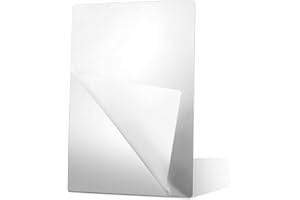 INNOHHUSTLE Selbstklebende Acryl-Spiegelplatte, flexible Fliesen, rahmenlose Badezimmer-Wandaufkleber, bruchsicher (30 x 20 cm)