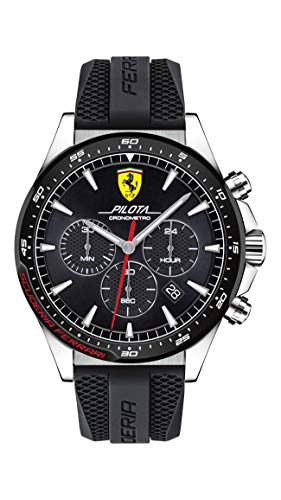 Scuderia Ferrari Orologio Cronografo Quarzo Uomo con Cinturino in Silicone 830620
