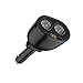 Price comparison product image CHORTAU Car Charger with 2 USB Ports and 2 Cigarette Lighter Splitter Sockets, LED Voltage Display, 2.4A Car Power Adapter for iPhone iPad, Android Samsung, PSP, Tablet and Other Smart phones