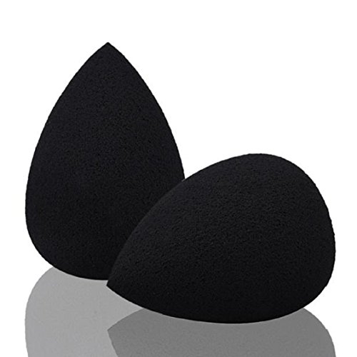 Vovotrade 2PC Wasser Tröpfchen weiche Schönheit Make-up Schwamm_Schwarz - 2