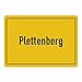 Price comparison product image Place Name Sign Plettenberg Mouse Mat Black