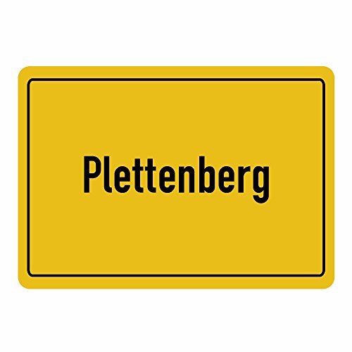 Preisvergleich Produktbild Mousepad Ortsschild Plettenberg schwarz