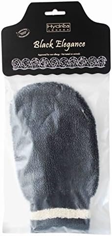 Hydréa London Black Elegance Exfoliating Spa Mitt Medium/Hard Texture
