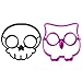 Produktbild KingSo Funny Side Up Ei Shaper Form Breakfast Fried, Totenkopf und Eule Form