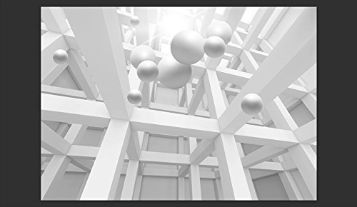 Vlies Fototapete 400×280 cm ! Top – Tapete – Wandbilder XXL – Wandbild – Bild – Fototapeten – Tapeten – Wandtapete – Wand – Abstrakt 3D Optik Kugeln a-C-0029-a-a - 2
