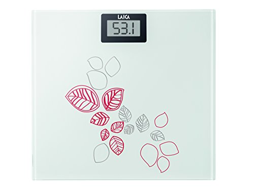 LAICA PS1058 – Sprechende Badezimmer Elektronik, Kapazität 150 kg, rot
