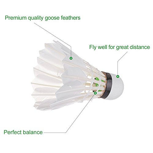 Badminton Shuttlecocks, Adibo 12 Packs Training Sport Feather Shuttlecocks Birdies Badminton Ball for Gym Fitness Game Outdoor Exercise reviews Badminton Shuttlecocks, Adibo 12 Packs Training Sport Feather Shuttlecocks Birdies Badminton Ball for Gym Fitness Game Outdoor Exercise