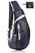 Produktbild Brusttasche Sling Bag Babacom Schultertasche für Wandern Radfahren Bergsteigen Reisen, mit Schultergurt Regler, Seitlicher Netztasche, Wasserdichte Leichte Umhängetasche für Herren und Damen
