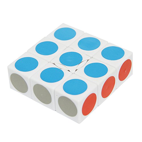Maomaoyu 1x3x3 Puzzle Super Floppy Cube Magic Cube Speed Cube（White）
