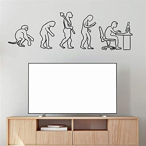 Preisvergleich Produktbild Gamer Evolution Computer Videospiele Büro Vinyl Wandtattoo Aufkleber Jungen für Kinderzimmer Zitat Art Decor90 * 28cm