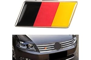 MOMOALA Aluminium Deutsch Deutschland Flagge Abzeichen Gitter Emblem Autoaufkleber Aufkleber Universal Dekoration
