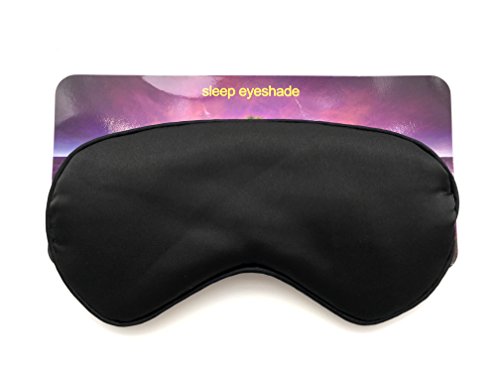 SHAFIRE 100% Mulberry Silk Super Smooth Sleep Mask And Blind Fold (Black)