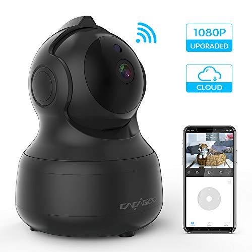 CACAGOO Caméra de sécurité pour bébé Animaux de Compagnie Caméra WiFi 1080P Full HD Caméra IP sans Fil