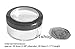 30mL Empty SMALL PLASTIC SIFTER JAR with Black Rimmed Lid for Makeup/Cream/Glitter (1 Sifter Jar)