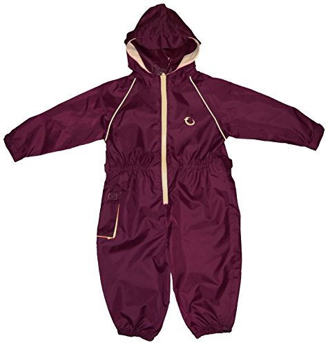 Hippychick Waterproof All-in-One Suit - Burgundy/Sand, 2-3 Years
