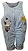 baby boy girl unisex quilted dungarees overall pramsuit 3-6 6-9 9-12 months (M 6-9 months, Blue)