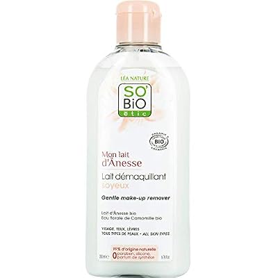 So'Bio Étic Mon Lait d'Ânesse Lait Démaquillant Soyeux 200 ml Lot de 2