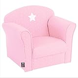 sillones para niñas en venta Estructura en contrachapado + madera de pino. Revestimiento 100% algodón.Relleno en espuma poyuréthane 24 kg/m3.