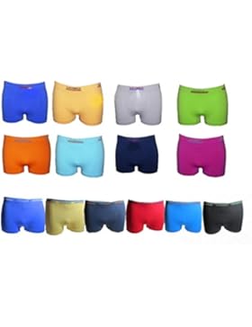 12 UOMO Kinder Jungen Boxershorts Mikrofaser Unterhosen, 12er Pack, Farbe mehrfarbig, Size 2-4