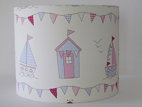 Handmade Blue Boat Lighthouse Beach Hut Yacht Lampshade Lightshade Choice of Colours Available