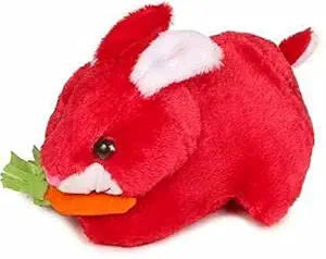 Frantic 25CM Red Carrot Rabbit Soft Toy, Baby Toys, Kids Toy, Soft Toy, Toy for Girl, Birthday Gift for Girl/Boys (25CM, Red Carrot Rabbit)