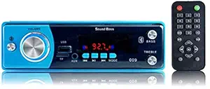 Sound Boss Car FM/USB/SD/AUX/Bluetooth MP3 Player (Blue)