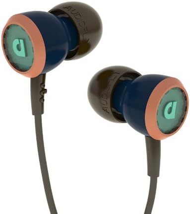 Audiofly AF33 Selvage Blue Mic Earphones Blue