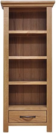 London Light Oak CD/DVD Storage Rack / Solid Oak Shelving Unit / Oiled Finish