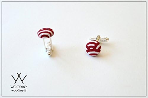 Cufflinks, "Kyoto", handmade, Woodiny brand, french design, gift for men, father's day, grooms gift, groomsmen, wooden gift