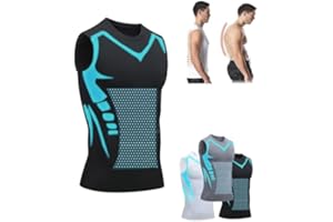 Sovtay 2024 Neue Duneva Abnehmweste, Vitalvest Abnehmweste, Ionic Shaping Herren Bequemer Und Atmungsaktiver Eisseidenstoff Für Herren, Herren-Kompressionsshirt