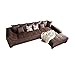 Produktbild Exclusive Wohnlandschaft MOMBASA braun Antik Ecksofa