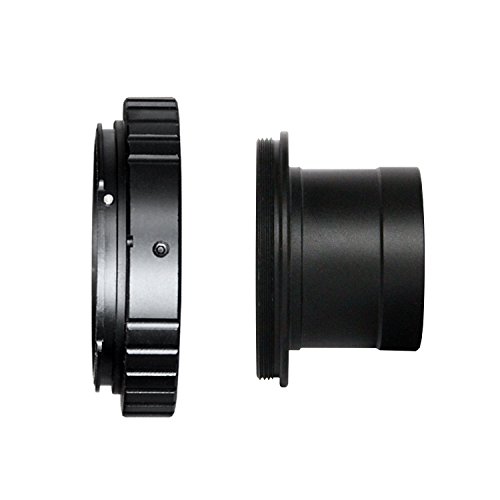 solomark en m  tal 3 2  cm T  lescope Goobay Adaptateur en T et appareil photo Nikon T2  T-2  Adaptateur pour appareils photo compacts Adaptateur pour Nikon DSLR SLR  compatible avec Nikon tous les appareils photo Nikon SLR     enduit    