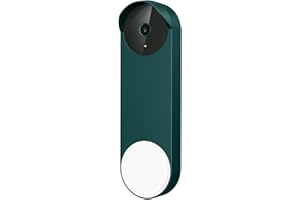 honecumi Custodia in silicone per campanello Google Nest (a batteria), custodia protettiva in silicone, compatibile con Google Nest Doorbell (versione batteria), accessori per il campanello