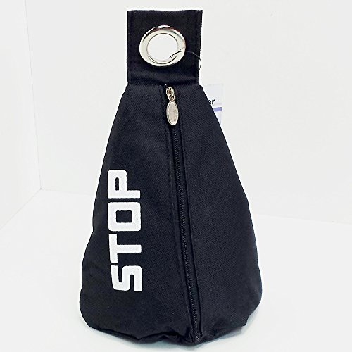 Türstopper Stoff Sack verschiedene Farben 1,0 Kg Tür Stopper Stop Sack Halter Puffer Türpuffer (Schwarz)