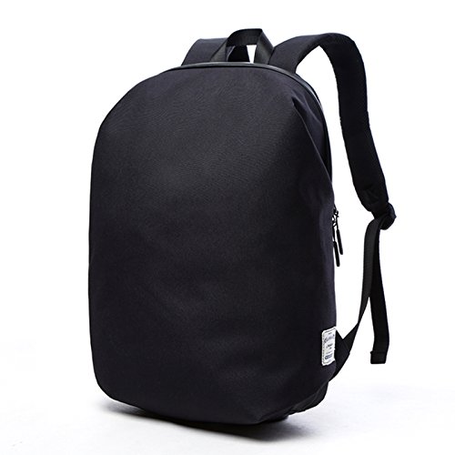 Preisvergleich Produktbild lidch Multifunktionaler Rucksack Reisen Daypacks Canvas Stoff Diebstahlschutz College Schule Rucksack passt 15,6 Laptop / Notebook / Tablet, Schwarz