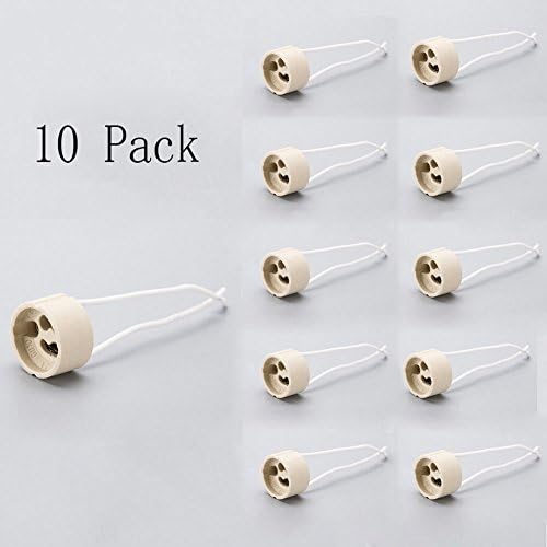 10PCS GU10 Bulb Light Wire Connector Socket