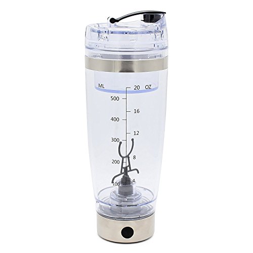 Preisvergleich Produktbild Elektrischer Proteinshaker ideal für Muskelaufbau, Abnehmen / Diät und allgemeine Fitness - Optimal für zuhause oder unterwegs - Cremige und klumpenfreie Shakes für Eiweiss- und Diätpulver - Schnelle Ladung und einfache Reinigung (20OZ)
