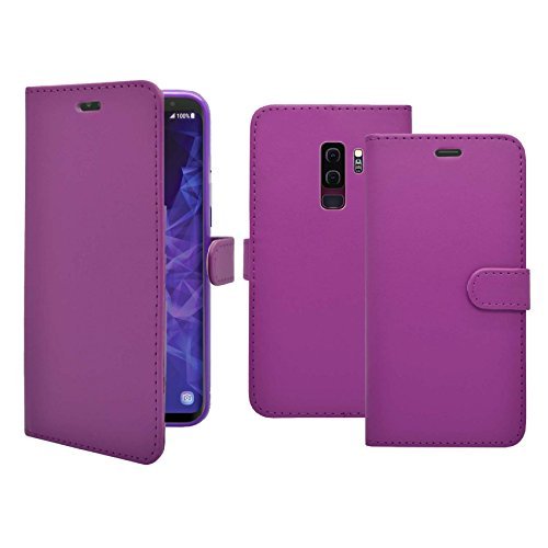 Preisvergleich Produktbild Samsung Galaxy S9 PLUS LILA Portemonnaie Flip Hülle Etui