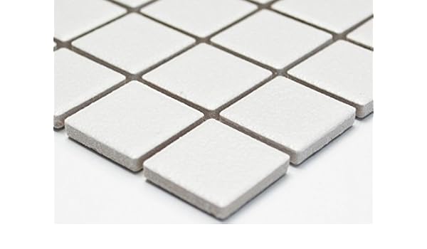 Fliesen Mosaik Mosaikfliese Bad Kuche Boden Quadrat Glas Uni Weiss 4mm Neu 183 Sidra Hospital
