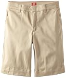 No exterior logo Dickies Big Girls \'Plus Stretch Bermuda Short, Desert Sand, 16.5