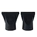 Pack of 2 Professional Style Hair Dryer Concentrator Nozzle Black