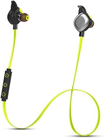 BLUEHUAF Waterproof Bluetooth Headset Sports Running Fitness Wireless Bass Phone Universal Stereo,Lemon Green