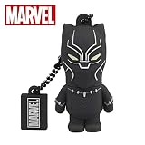 jabari tribe marvel Idea de regalo divertido Llave USB Tribe Marvel - Memoria USB 2.0 de 32 GB con congoma y Llavero, diseño Black Panther, Negro