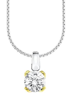 S. Oliver Damen-Kette mit Anhänger 925 Silber Zirkonia  45.0 cm - 487443