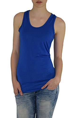 S&LU angesagtes Damen Basic "Tank-Top" in vielen tollen Farben Größe XS - M (34-38) oder L - 2XL (40-44)