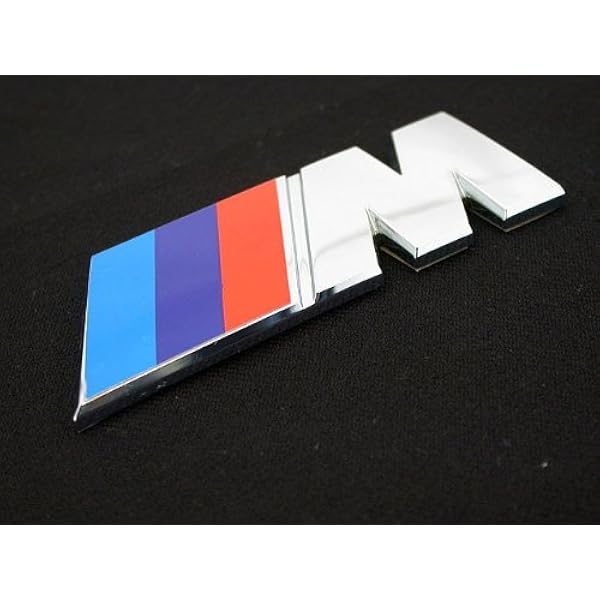 2x ORIGINAL BMW M Emblem Logo Kotflügel 45x15mm selbstklebend 
