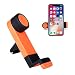 Produktbild HEANTTV Auto Handy Halterung KFZ Lüftung Halter,Smartphone Auto Air Vent Halterung,360 ° Rotation,Auto-Entlüftungsklammer für iPhone X, 8, 7 | Plus, 6, 6S, 5, 5S, SE | 6 Plus, 6S Plus | Galaxy S6, S7, S8, S9 Google Pixel LG, Huawei und mehr (Orange)