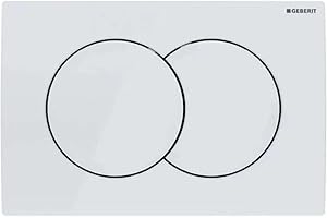 Geberit - Plaque de commande Delta01, Blanc (115.107.11.1) - 115.107.11.1